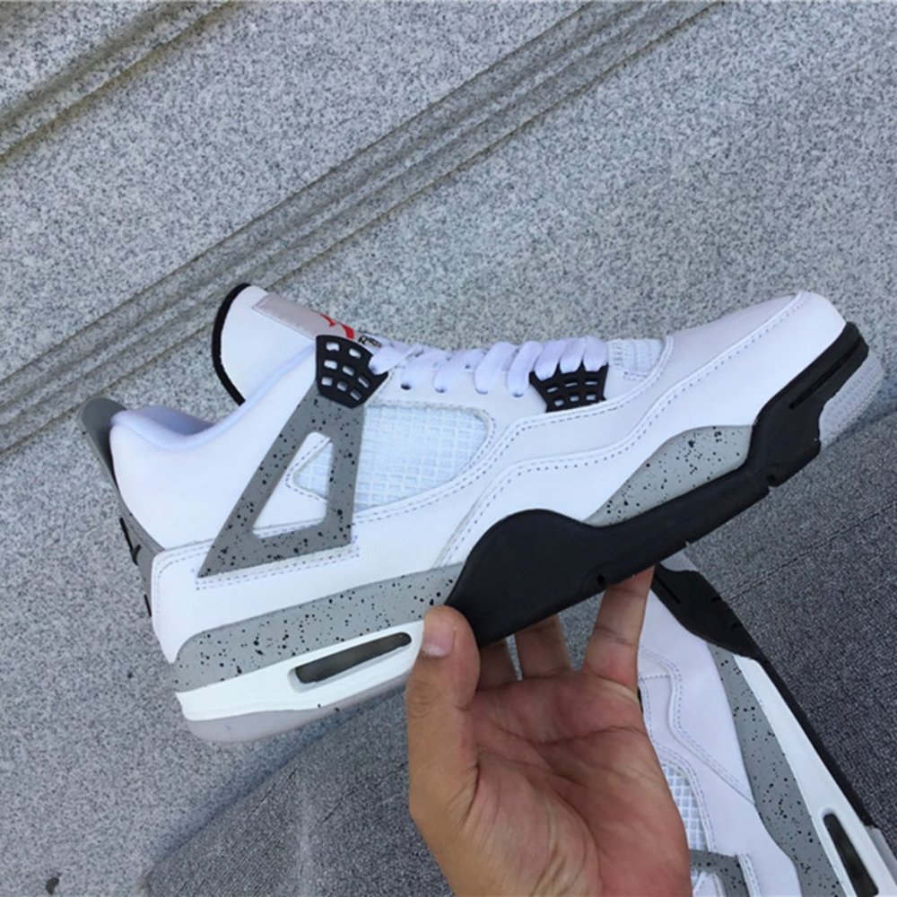 Air Jordan 4 Retro White Cement Sneakers